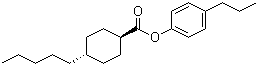 structure of CAS# 67589-71-3, trans-4-Pentylcyclohexanecarboxylic acid 4-propylphenyl ester
