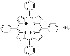 structure of CAS# 67605-64-5, 4-(10,15,20-三苯基卟啉-5-基)苯胺