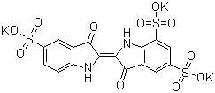 structure of CAS# 67627-18-3, 靛蓝三磺酸钾