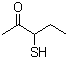 structure of CAS# 67633-97-0, 3-Mercapto-2-pentanone
