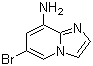 structure of CAS# 676371-00-9, 6-溴-1H-咪唑并[1,2-a]吡啶-8-胺