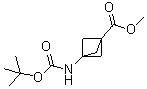 structure of CAS# 676371-64-5, 3-((叔丁氧羰基)氨基)双环[1.1.1]戊烷-1-羧酸甲酯