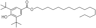 structure of CAS# 67845-93-6, Hexadecyl 3,5-bis-tert-butyl-4-hydroxybenzoate