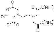CAS 登录号：67859-51-2, EDTA-锌铵络合物, 乙二胺四乙酸锌二铵