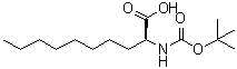(S)-2-[[(1,1-二甲基乙氧基)羰基]氨基]癸酸分子结构 (CAS 67862-03-7)
