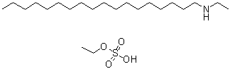 CAS 登录号：67874-03-7, N-乙基-1-十八烷胺硫酸乙酯盐