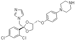 structure of CAS# 67914-61-8, N-去乙酰基酮康唑