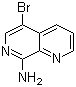 structure of CAS# 67967-17-3, 5-溴-[1,7]萘啶-8-胺