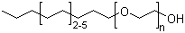C10-C16 脂肪醇聚氧乙烯醚分子结构 (CAS 68002-97-1)