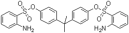 structure of CAS# 68015-60-1, 4,4'-二(2-氨基-苯磺酸)双酚 A 酯