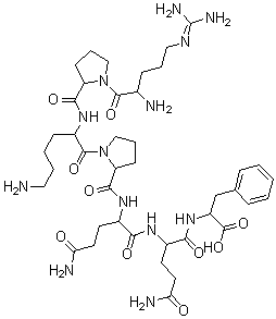 structure of CAS# 68060-49-1, 1-7-Substance P