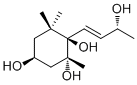 structure of CAS# 680617-50-9, 7-巨豆烯-3,5,6,9-四醇