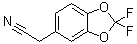 structure of CAS# 68119-31-3, 2-(2,2-二氟苯并[d][1,3]二氧杂环戊烯-5-基)乙腈