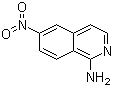 structure of CAS# 681427-41-8, 6-硝基-1-异喹啉胺