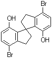structure of CAS# 681481-91-4, 4,4'-二溴-2,2',3,3'-四氢-1,1'-螺双[1H-茚]-7,7'-二醇