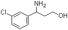 structure of CAS# 68208-25-3, 3-氨基-3-(3-氯苯基)-1-丙醇