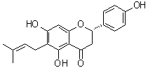 structure of CAS# 68236-13-5, 6-异戊烯基柚皮素