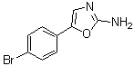 structure of CAS# 6826-26-2, 5-(4-溴苯基)-1,3-恶唑-2-胺