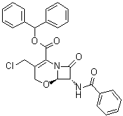 CAS # 68314-04-5, (6R-cis)-7-(Benzoylamino)-3-(chloromethyl)-8-oxo-5-oxa-1-azabicyclo[4.2.0]oct-2-ene-2-carboxylic acid diphenylmethyl ester