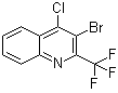 structure of CAS# 683274-52-4, 3-溴-4-氯-2-(三氟甲基)喹啉