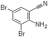 structure of CAS# 68385-95-5, 2-氨基-3,5-二溴苯甲腈