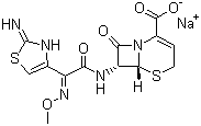structure of CAS# 68401-82-1, 头孢唑肟钠