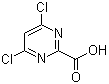 structure of CAS# 684220-30-2, 4,6-二氯-2-嘧啶羧酸