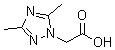 structure of CAS# 684249-99-8, (3,5-二甲基-1H-1,2,4-三氮唑-1-基)乙酸