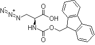 structure of CAS# 684270-46-0, 3-Azido-N-[(9H-fluoren-9-ylmethoxy)carbonyl]-L-alanine
