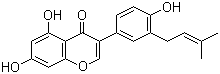 structure of CAS# 68436-47-5, 3'-二甲基烯丙基染料木黄酮