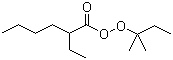 CAS # 686-31-7, tert-Amyl peroxy-2-ethylhexanoate, tert-Pentyl 2-ethylperoxyhexanoate, 2-Ethylhexaneperoxoic acid 1,1-dimethylpropyl ester
