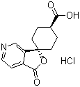 CAS # 687640-97-7, trans-1'-Oxo-spiro[cyclohexane-1,3'(1'H)-furo[3,4-c]pyridine]-4-carboxylic acid hydrochloride
