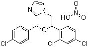 CAS # 68797-31-9, Econazole nitrate, 1-[2-[(4-Chlorophenyl)methoxy]-2-(2,4-dichlorophenyl)ethyl]imidazole nitrate