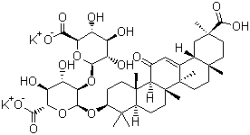 structure of CAS# 68797-35-3, Dipotassium glycyrrhizinate