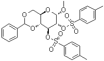 CAS # 6884-01-1, Methyl 4,6-O-(phenylmethylene)-alpha-D-glucopyranoside 2,3-bis(4-methylbenzenesulfonate)
