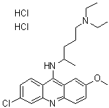 CAS 登录号：69-05-6, 奎纳克林二盐酸盐, 阿的平盐酸盐