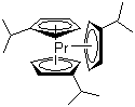 structure of CAS# 69021-86-9, Tris(isopropylcyclopentadienyl)praseodymium