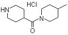 structure of CAS# 690632-27-0, 4-甲基-1-(4-哌啶基羰基)哌啶单盐酸盐