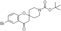 CAS # 690632-38-3, tert-Butyl 6-bromo-4-oxospiro[chroman-2,4'-piperidine]-1'-carboxylate, 6-Bromo-3,4-dihydro-4-oxo-spiro[2H-1-benzopyran-2,4'-piperidine]-1'-carboxylic acid tert-butyl ester