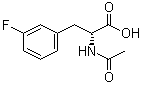 CAS # 69078-51-9, N-Acetyl-3-fluoro-D-phenylalanine, N-Acetyl-m-fluoro-D-phenylalanine