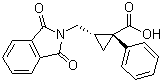 structure of CAS# 69160-56-1, (Z)-1-苯基-2-(邻苯二甲酰亚氨基甲基)环丙烷羧酸