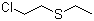 2-Chloroethyl ethyl sulfide molecular structure (CAS 693-07-2)