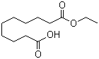 CAS # 693-55-0, Decanedioic acid 1-ethyl ester, Sebacic acid monoethyl ester, Ethyl hydrogen sebacate, Ethyl sebacate, Monoethyl sebacate