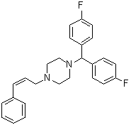 structure of CAS# 693765-11-6, 1-[二(4-氟苯基)甲基]-4-[(2Z)-3-苯基-2-丙烯-1-基]哌嗪