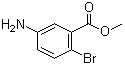 structure of CAS# 6942-37-6, 5-Amino-2-bromobenzoic acid methyl ester