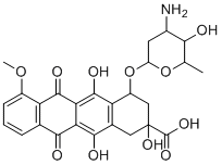 structure of CAS# 69429-21-6, 9-羧基多柔比星杂质