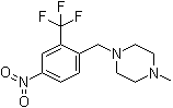 structure of CAS# 694499-24-6, 1-Methyl-4-[[4-nitro-2-(trifluoromethyl)phenyl]methyl]-piperazine