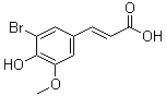 CAS 登录号：6948-33-0, 5-溴阿魏酸