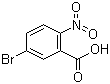structure of CAS# 6950-43-2, 5-溴-2-硝基苯甲酸