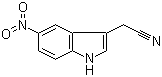 structure of CAS# 6952-13-2, 5-硝基吲哚-3-乙腈